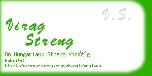 virag streng business card